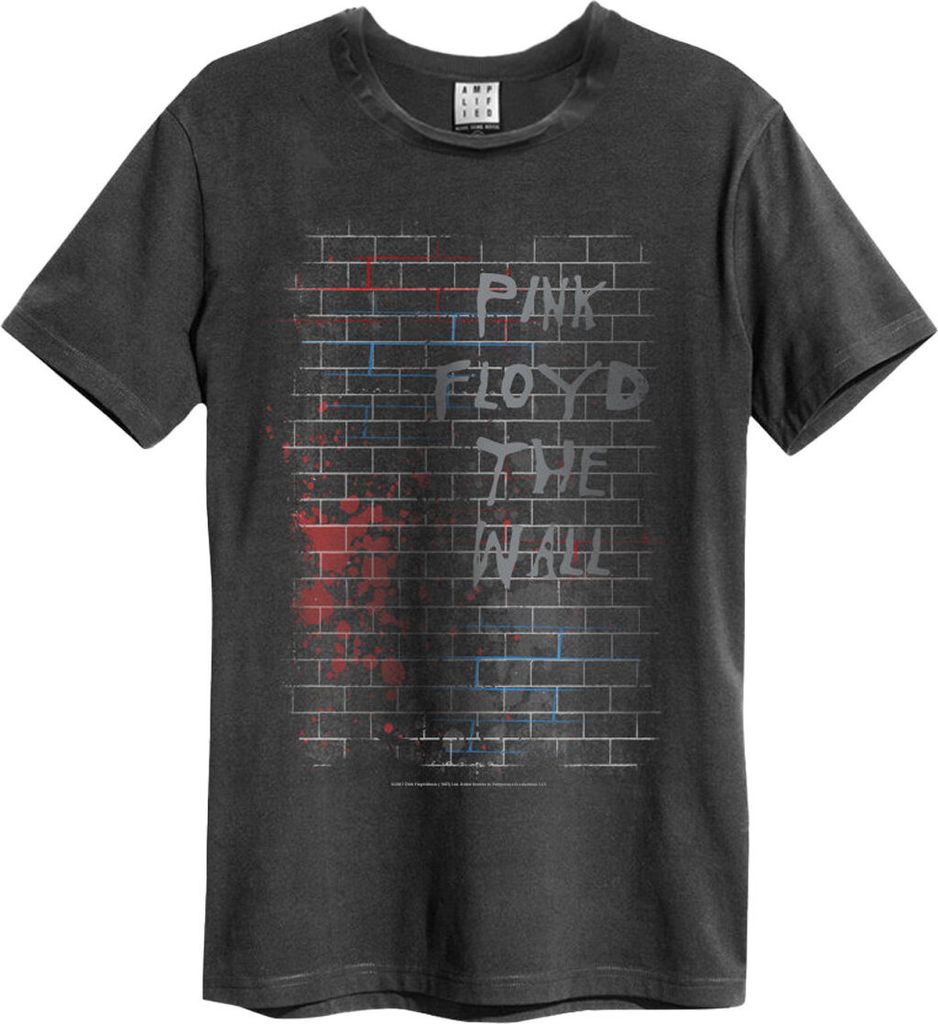 Amplified - "The Wall" T-Shirt für Herren/Damen Uni GD889 (3XL) (Holzkohle)