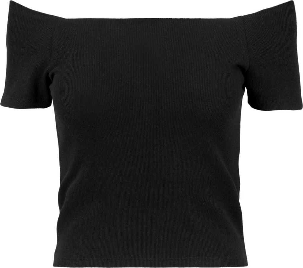Urban Classics - T-Shirt Schulterfrei für Damen TN663 (XL) (Schwarz)
