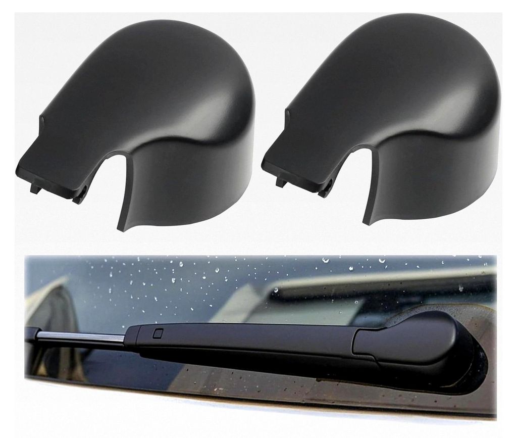 2 Stück Heckscheibenwischer Abdeckung kompatibel mit Golf 6, Golf 7 MK7, Passat B8, Ersatz-Abdeckkappe für den hinteren Wischerarm, wetterfester ...