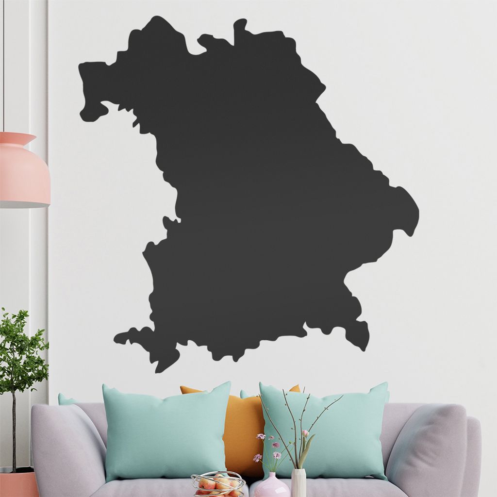 KIWISTAR Bundesland Bayern - München Allianz Arena Wandtattoo in 6 Größen - Wandaufkleber Wall Sticker - Dekoration, Küche, Wohnzimmer, Schlafz...