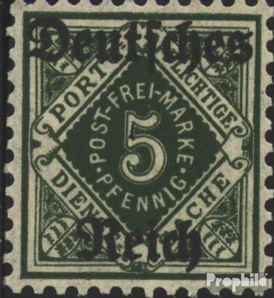 Briefmarken Deutsches Reich 1920 Mi D52 gestempelt Württemberg-Marken/Aufdruck: Deutsches Reich