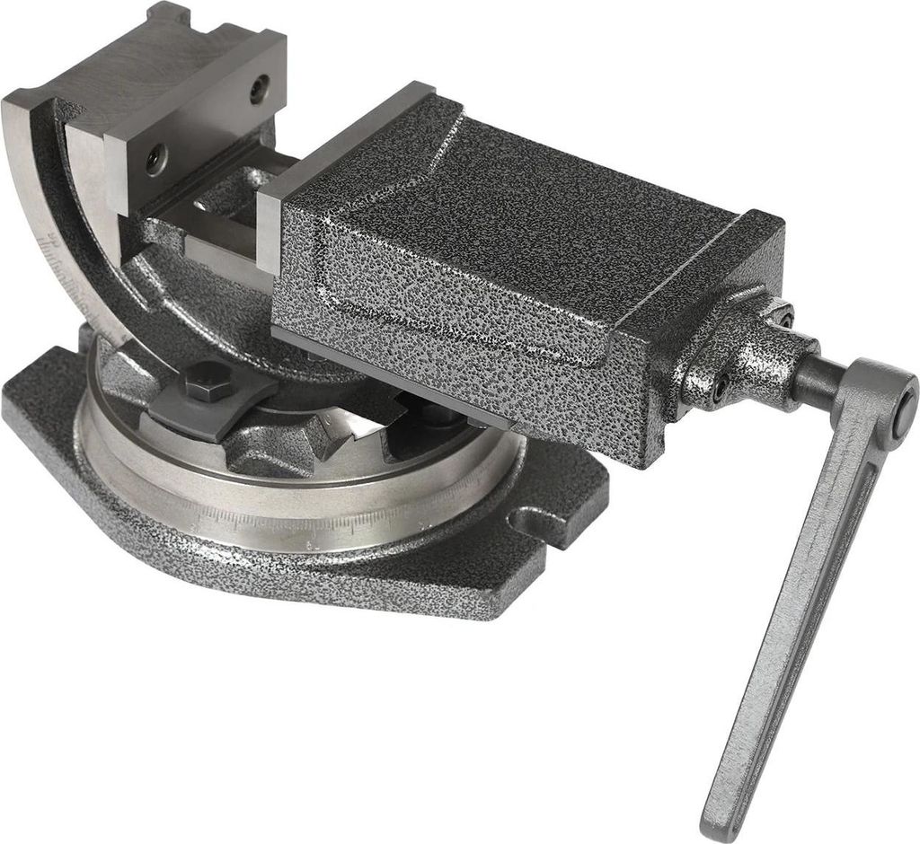 Maschinenschraubstock - Präzisions-Schraubstock 10,2 cm - Kippbar - Drehbare Basis - Winkelverriegelung - Für Fräsen & Bohren - Für Metall - Eisen