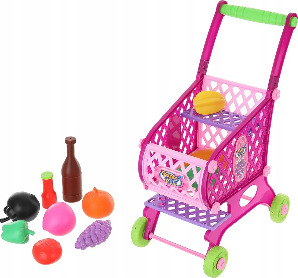 Jouet d'imitation supermarché LT356 avec chariot de courses et aliments - 4