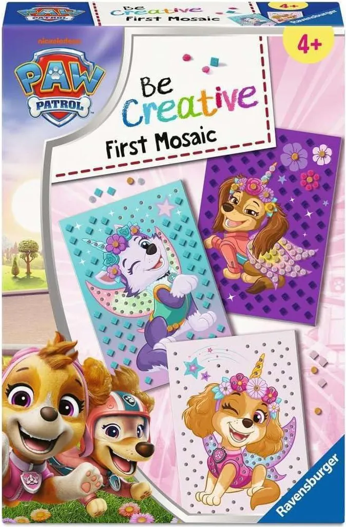 BeCreative Midi Ma première mosaïque Paw Patrol - Kit de loisirs créatifs