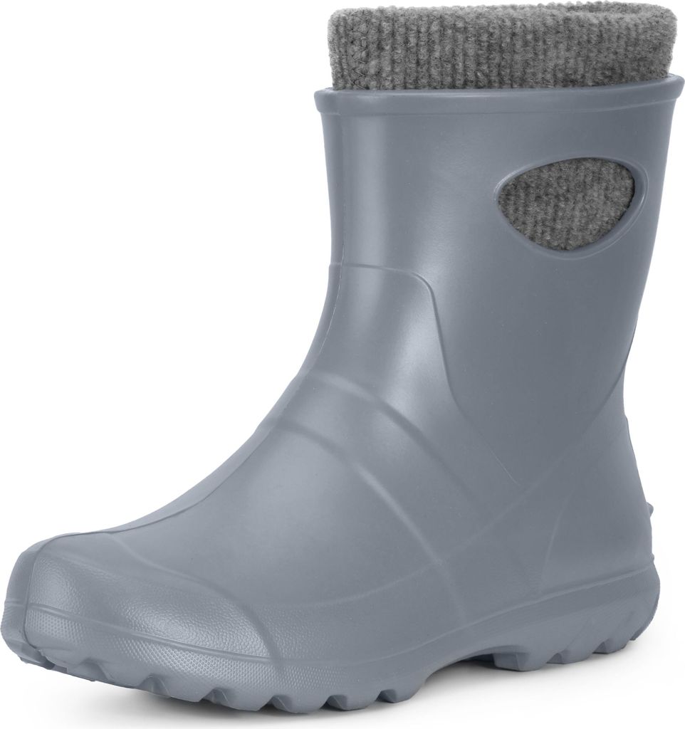 Ladeheid Damen federleichte Eva Thermo Gummistiefel gefüttert LA-750 (Silber, 36 EU)