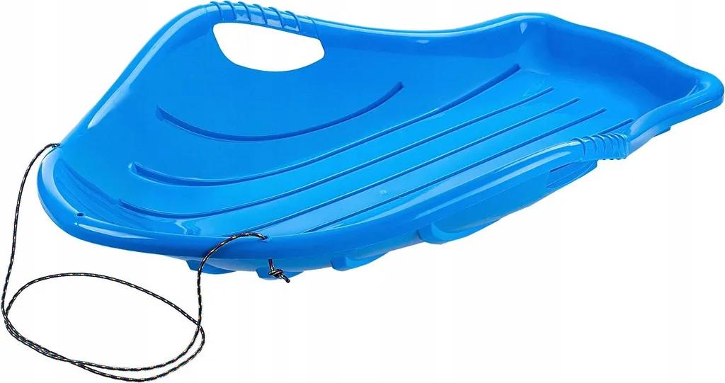 Luge enfants à construction robuste en plastique bleu léger - Dim 85cm