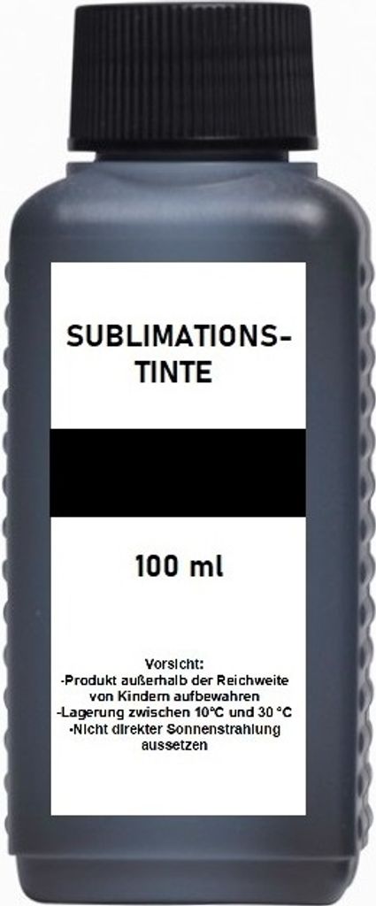 100 ml Sublimationstinte black - für Epson, Ricoh, Mutoh, Produktbild 