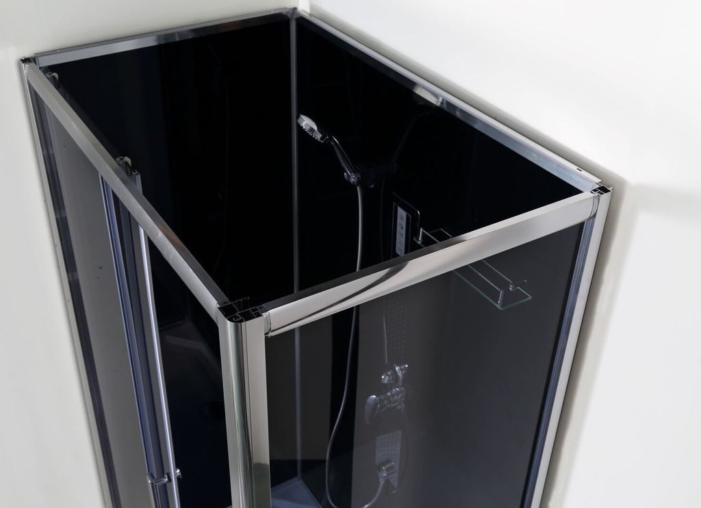 Sanotechnik Komplettduschkabine TREND 3 Glaspaneel schwarz Produktbild 10