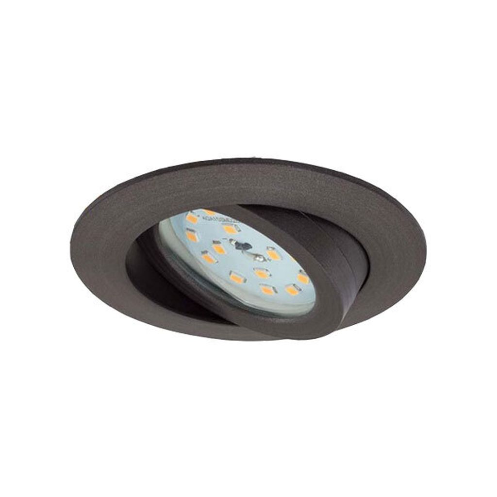 Briloner LED Einbauleuchte rund Eisengrau IP23 6,5W Modul Produktbild 
