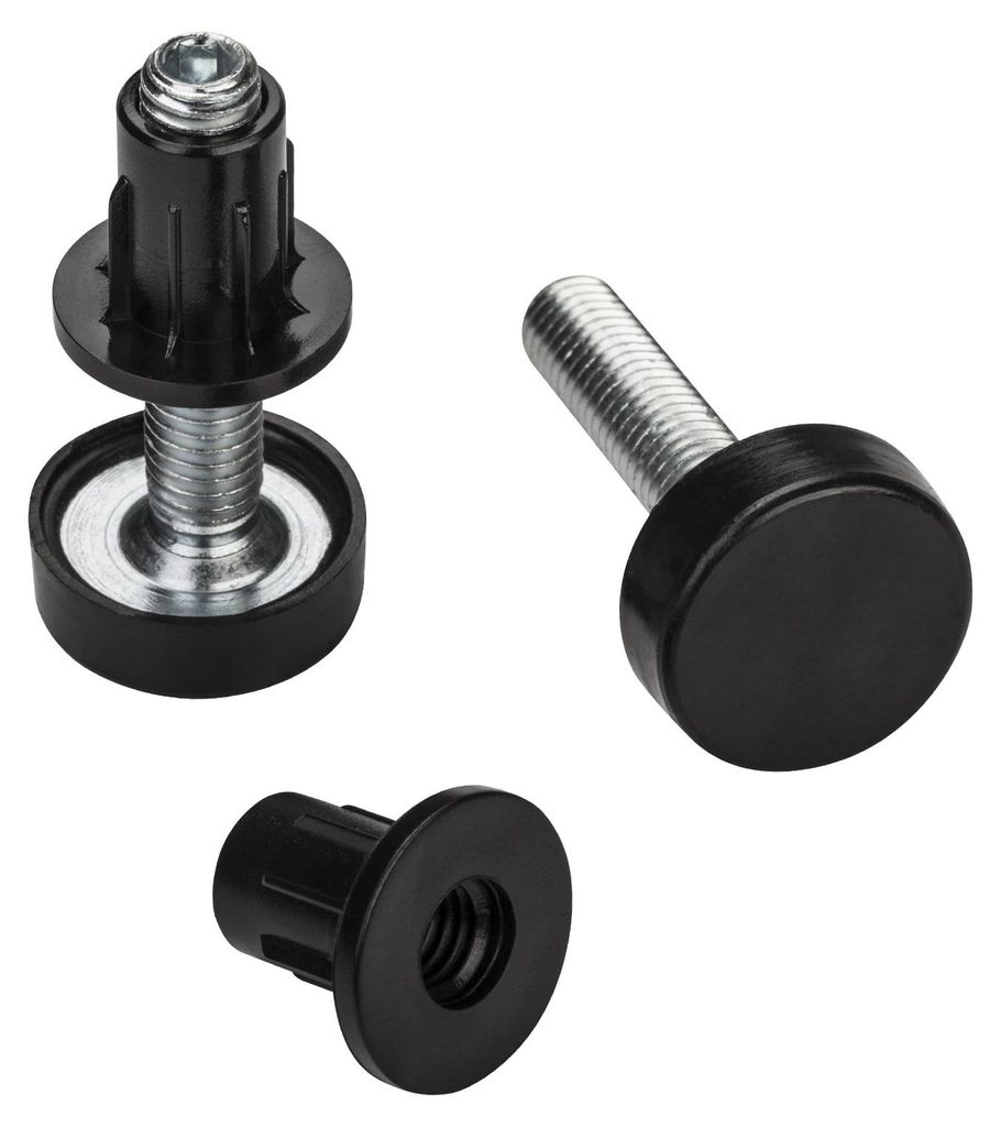 SOTECH Verstellfüße M8 x 40 mm mit Einbohrmuffe – höhenverstellbar (10er Set)