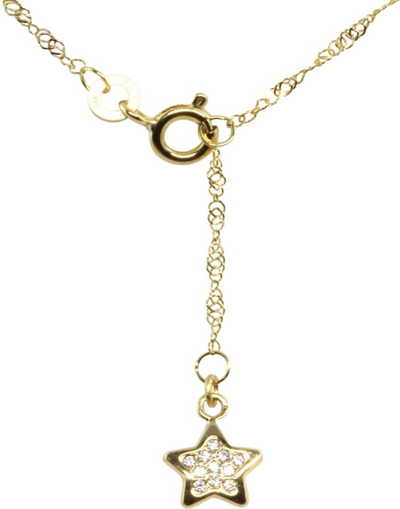 Fusskettchen echt Gold 333 (8 kt) 25,5 cm verstellbar mit Produktbild 