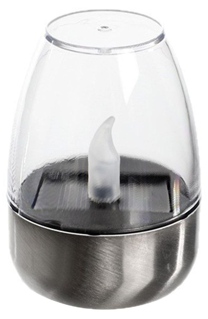 Wasserdichte Solar-Teelicht-Lampe mit realistischem, flammenlosem LED-Lichteffekt für Terrasse, Garten, Veranda, Tisch und Innenbereich