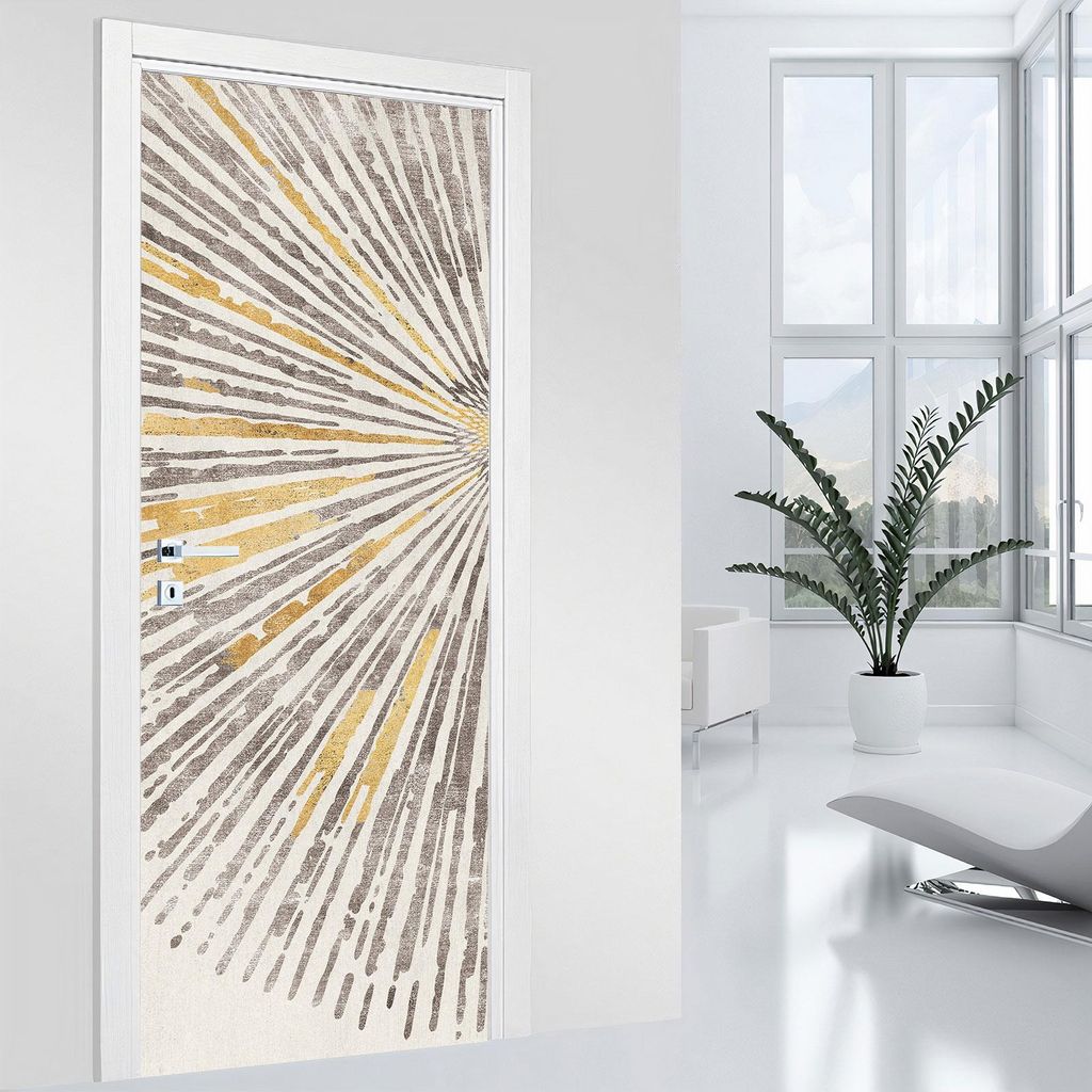 Türsticker – Lumaléa – Abstrakt – MAT-Kleber – Breite 83 x H?he 205 cm
