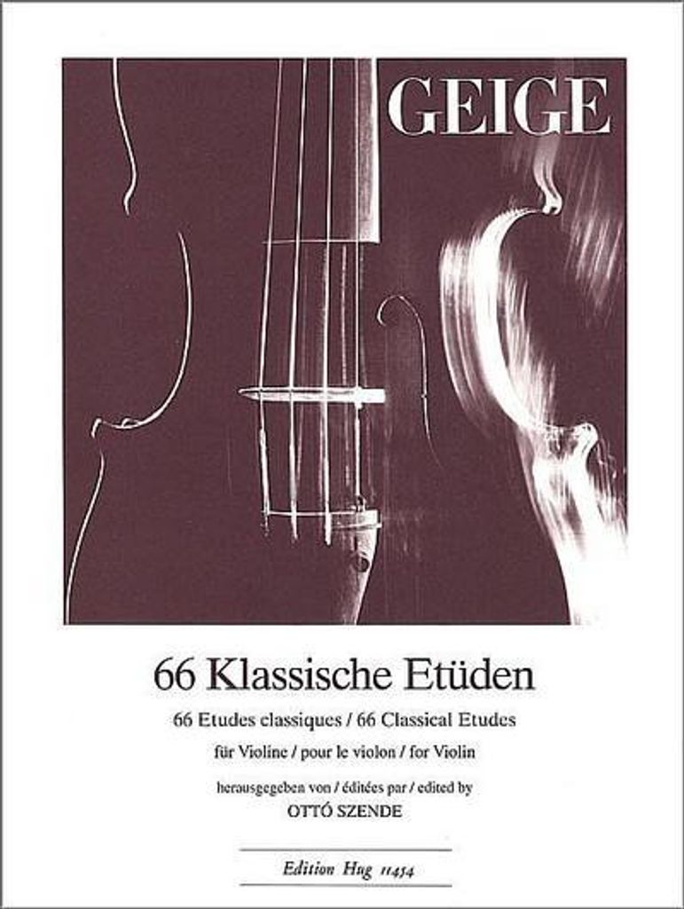 66 klassische Etüdenfür Violine