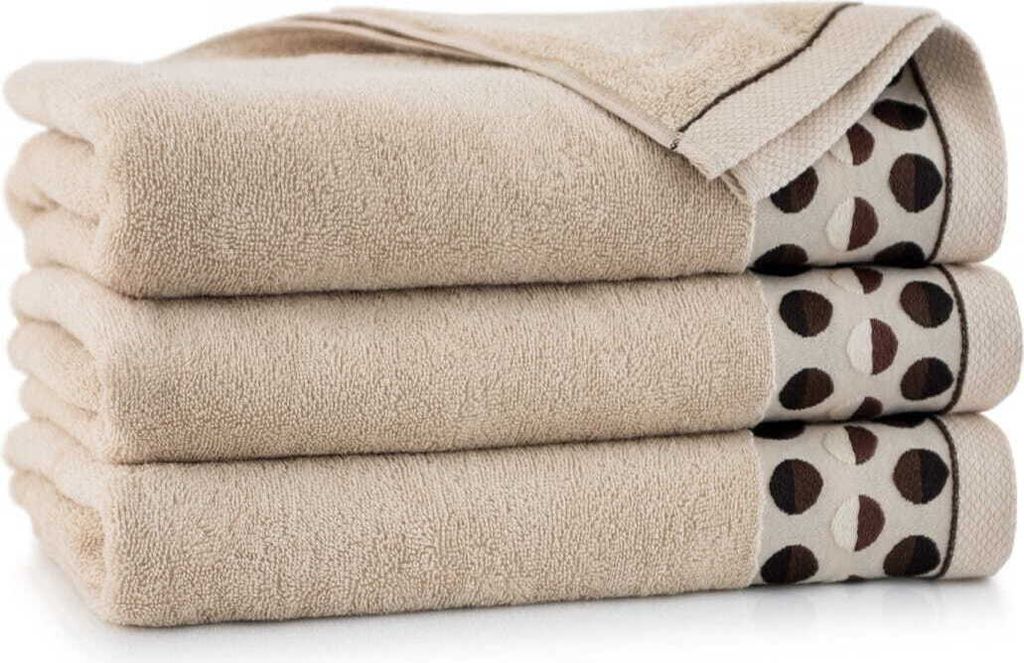 Handtuch Handtücher Badehandtuch Badetuch Duschtuch aus ägyptischer Baumwolle, hochwertige Qualität ZEN 2 70x140cm Beige HOMLA
