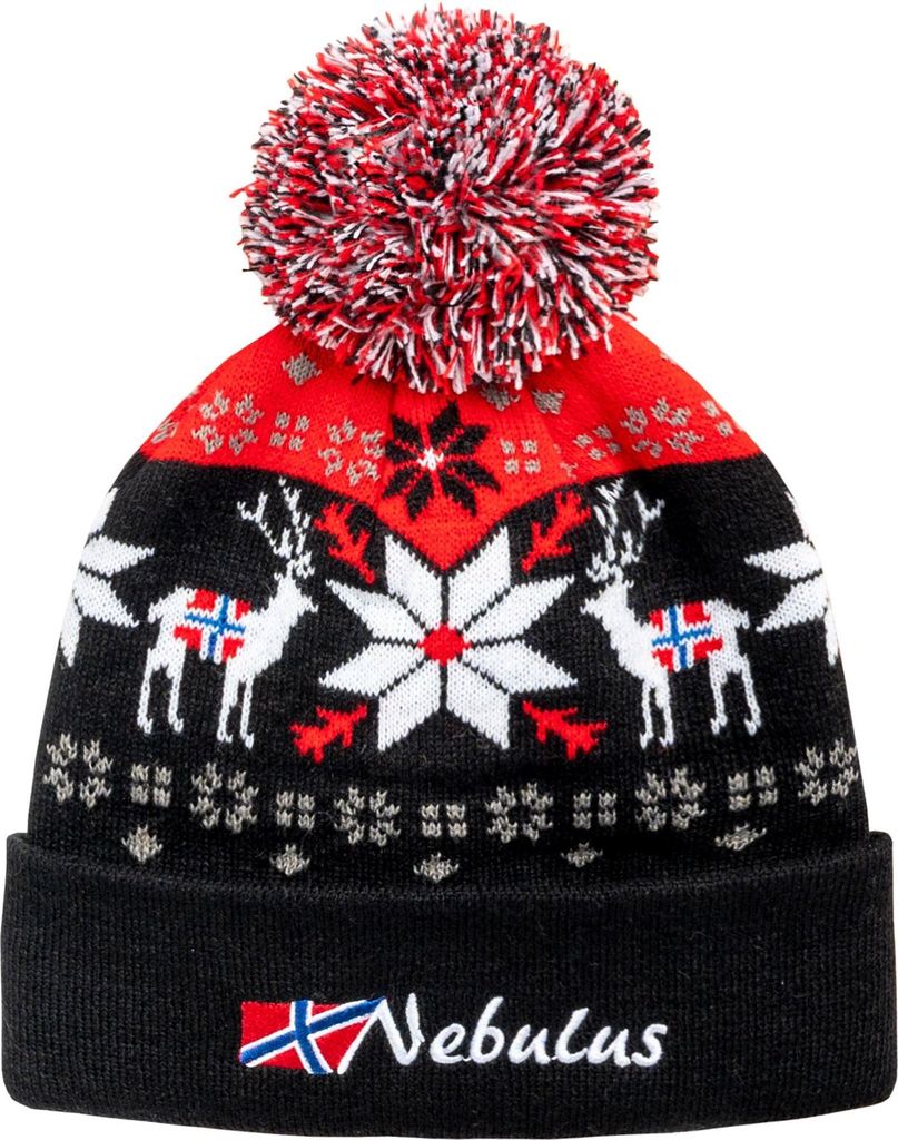 Czapka Nebulus INVERNO, z norweskim wzorem, z klapką, P5972 Zdjęcie produktu 