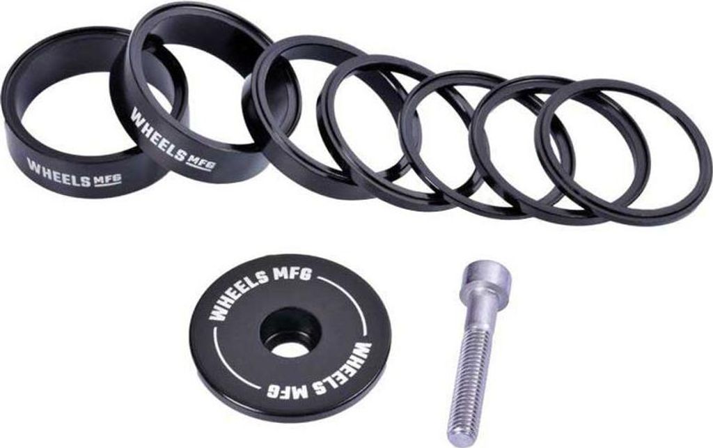 Wheels Manufacturing Spacer Kit Steuersatz Silber 1 1/8 ́ ́ Silber 1 1/8 ́ ́