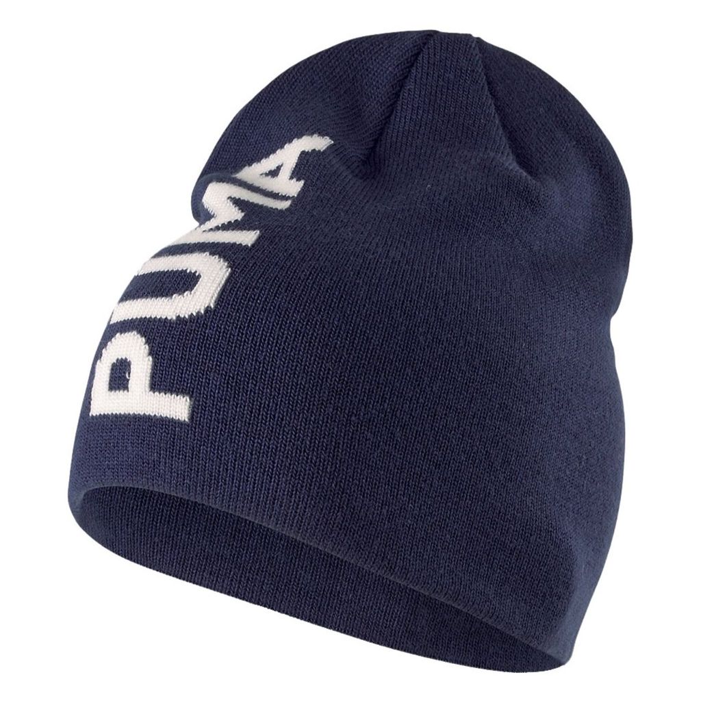 PUMA Mütze Ess Classic Cuffless Beanie Peacoat - Puma White dunkelbraun
