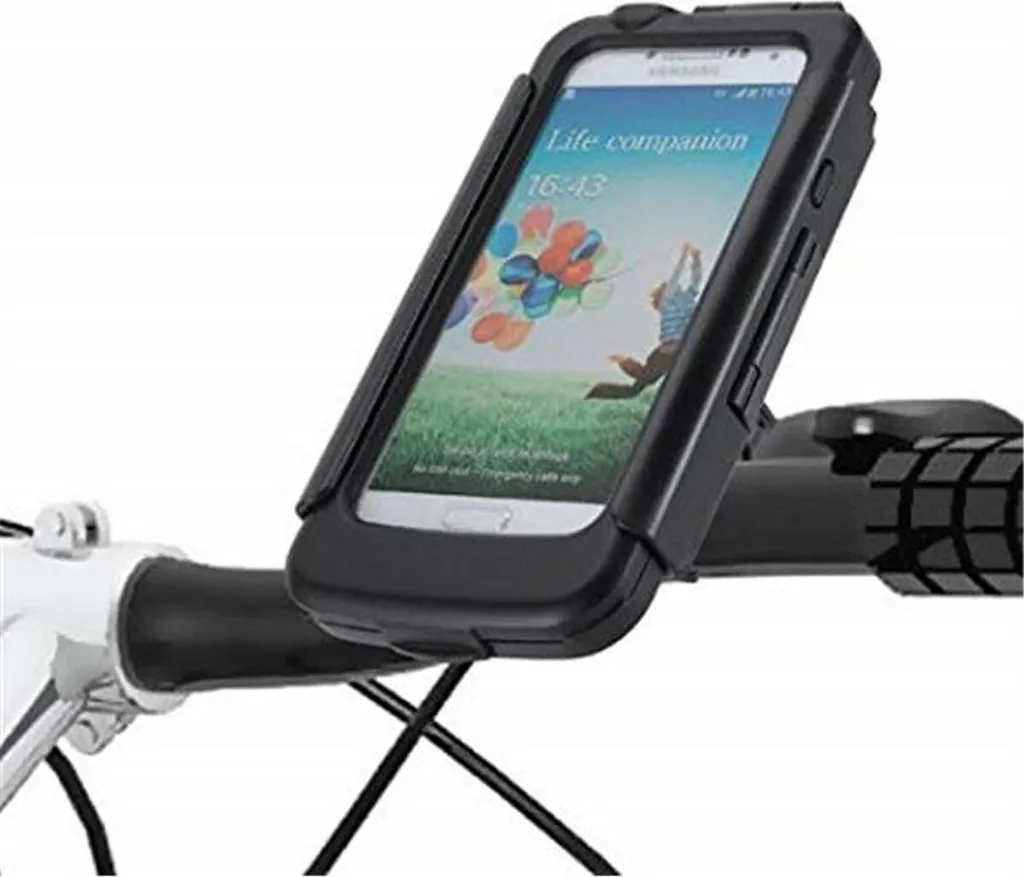Muvit Porta Cellulare Bici 5" Nero Plastica - Ideale City Bike e Scooter