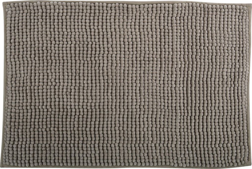 Badteppich MSV CHENILLE 80 x 50 cm taupe