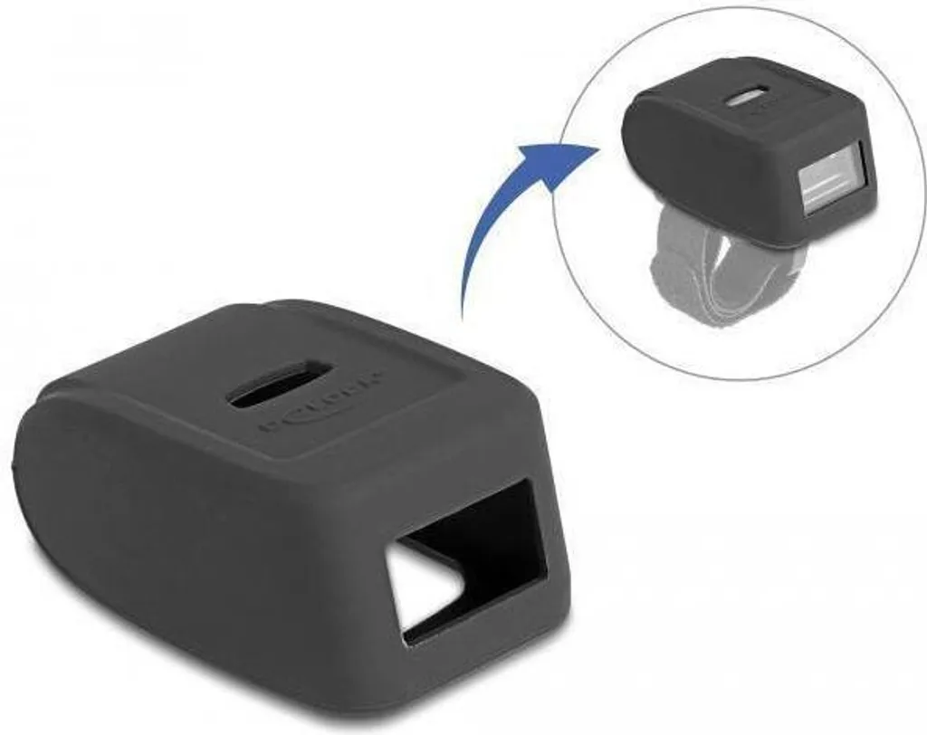 Étui de Protection pour Scanner Code-Barres de Doigt en Caoutchouc Souple - 2