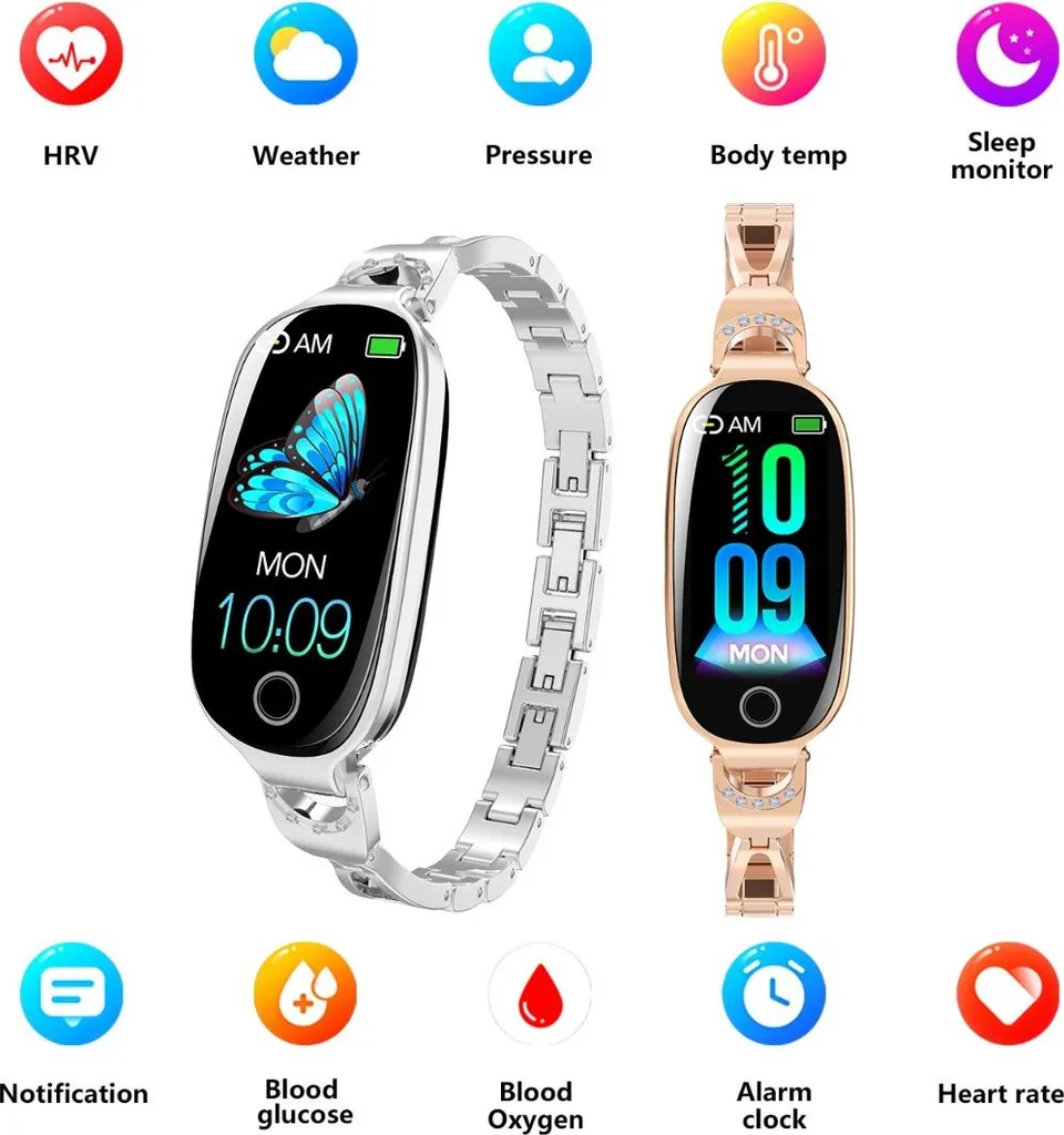 Recensione INF Smartwatch Donna: Acciaio, SpO2 e Pressione - Offerta - 3