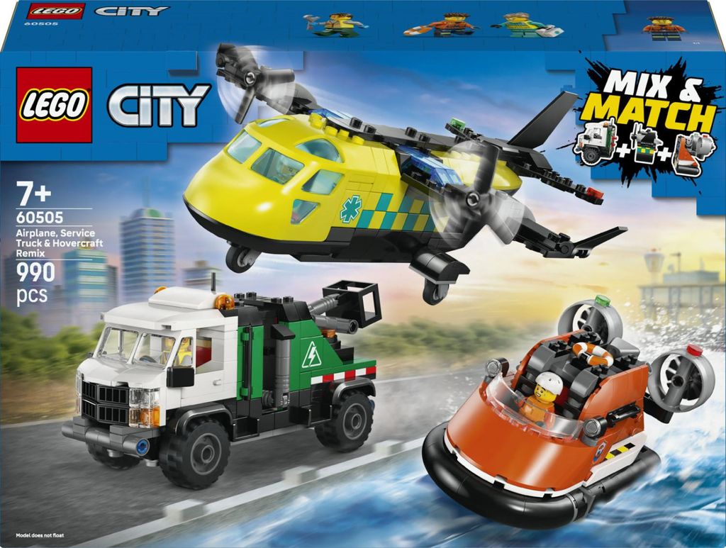 LEGO City Great Vehicles Remix Aereo, Camion Di Servizio E Immagine del prodotto 