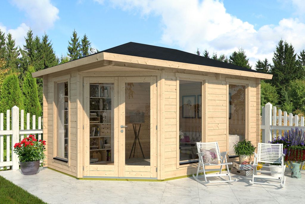 Fjordholz Gartenhaus Modell Lisa 44 B Modern