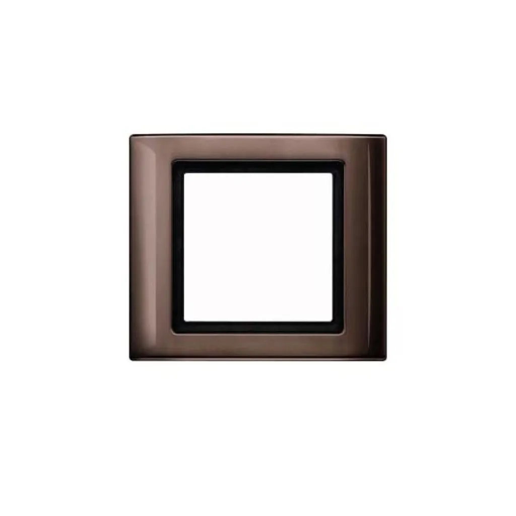 Merten 400115 Cadre Simple AQUADESIGN Brun Foncé pour Interrupteur