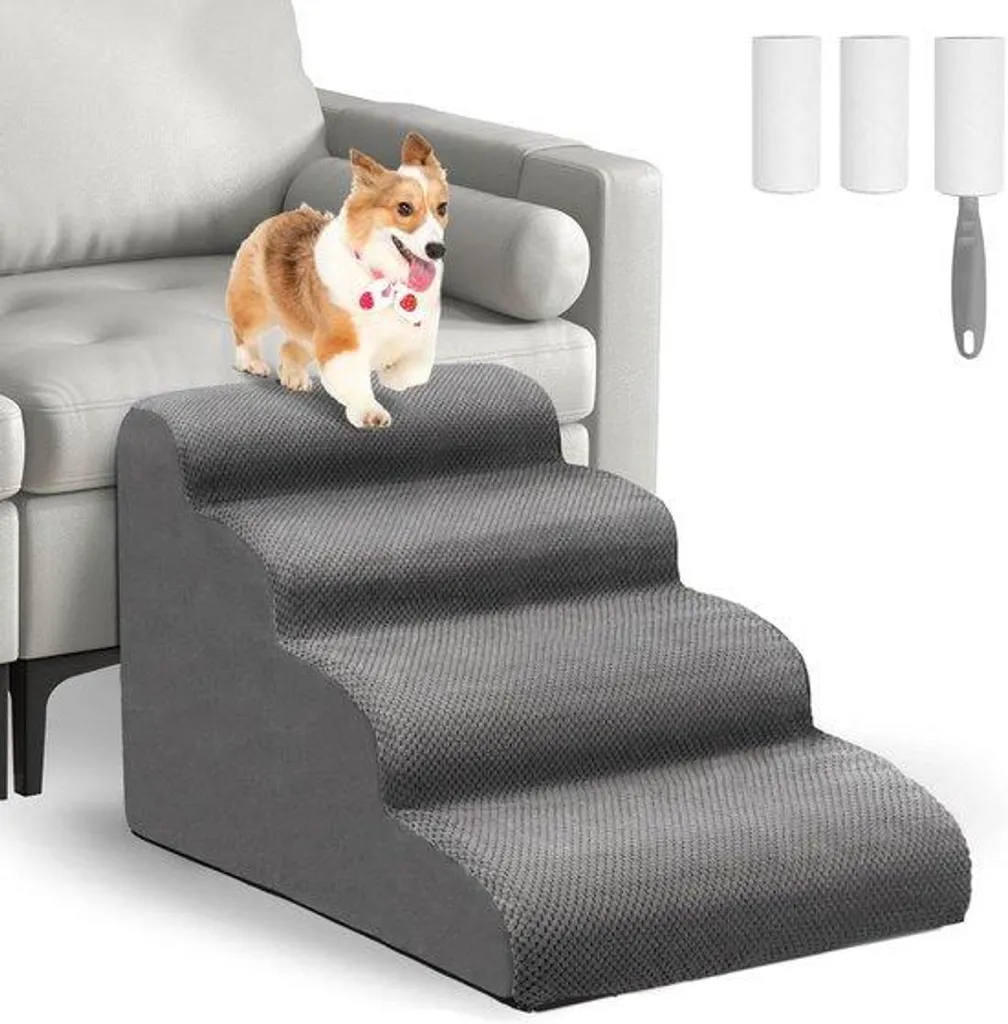 Escalier pour animaux petite taille avec housse : évitez les sauts