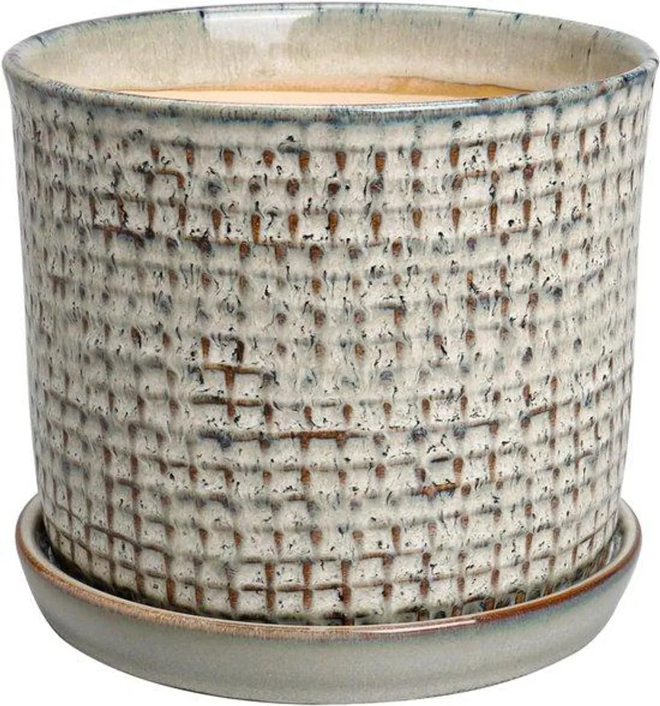 Pots de fleurs en céramique 14 cm bleu profond pour plantes d'intérieur