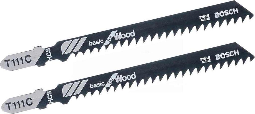 2 Stk.Bosch Stichsägeblatt Basic for Wood T111C