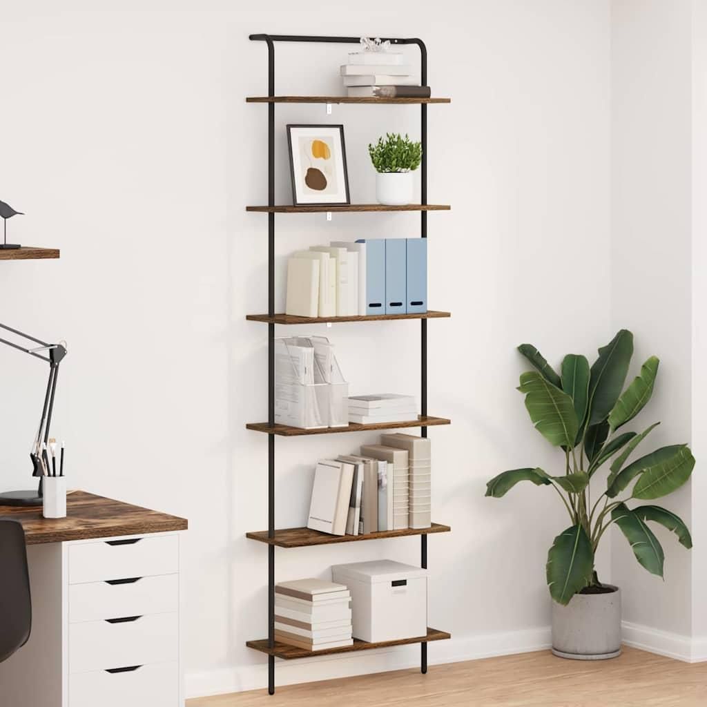 Maison Exclusive - Bücherregal Geräucherte Eiche 60 x 24 x 203 cm Holzwerkstoff