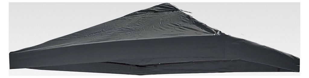 Ersatzdach für Pavillon 3x3 m Anthrazit wasserdicht aus PVC-beschichtetem 220 g/m² Polyester mit Luftabzug