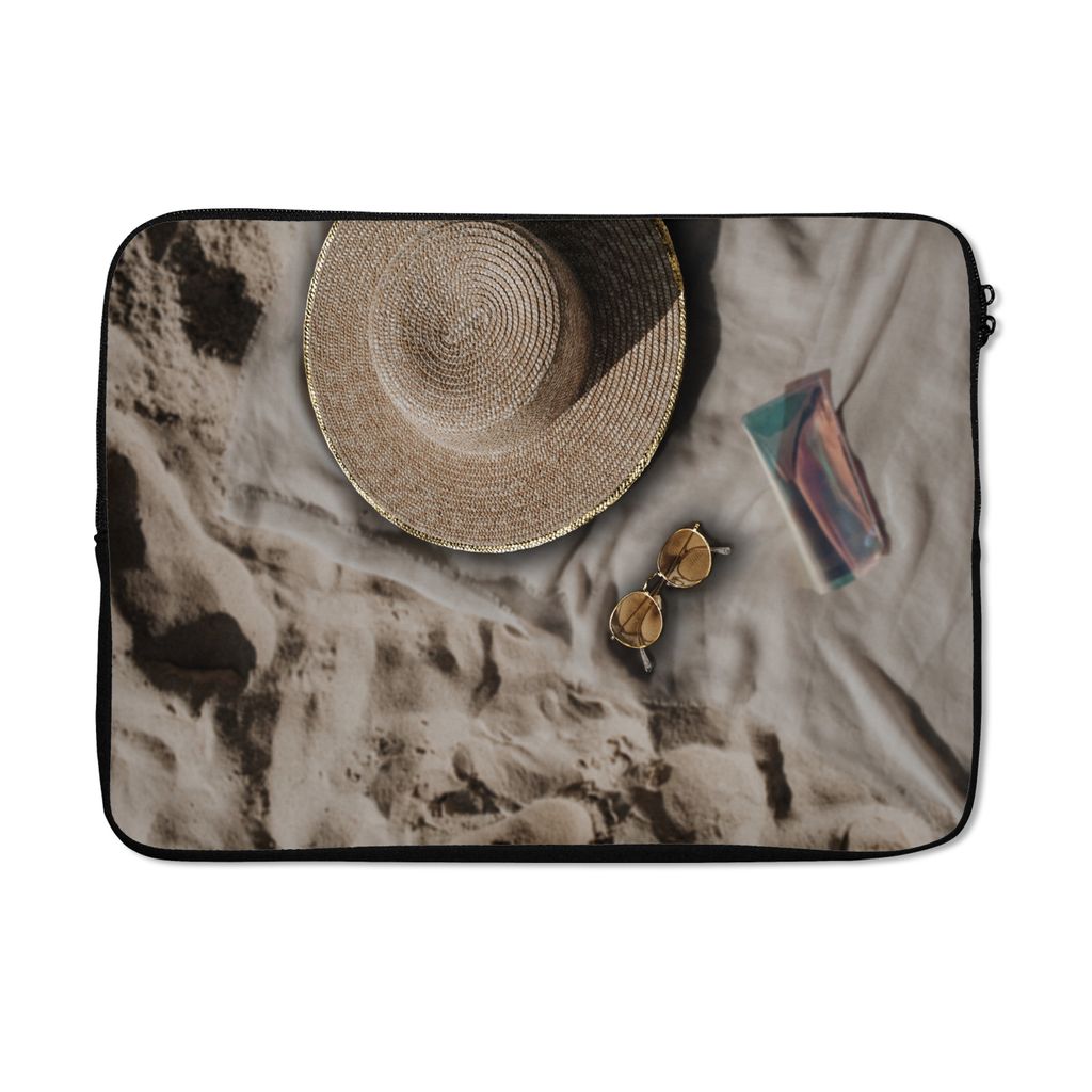 MuchoWow Laptop Hülle 14 ZollStrandtuch - Strand - Sommer Laptoptasche - Laptoptasche - Stoßsicher - Schutzhaube