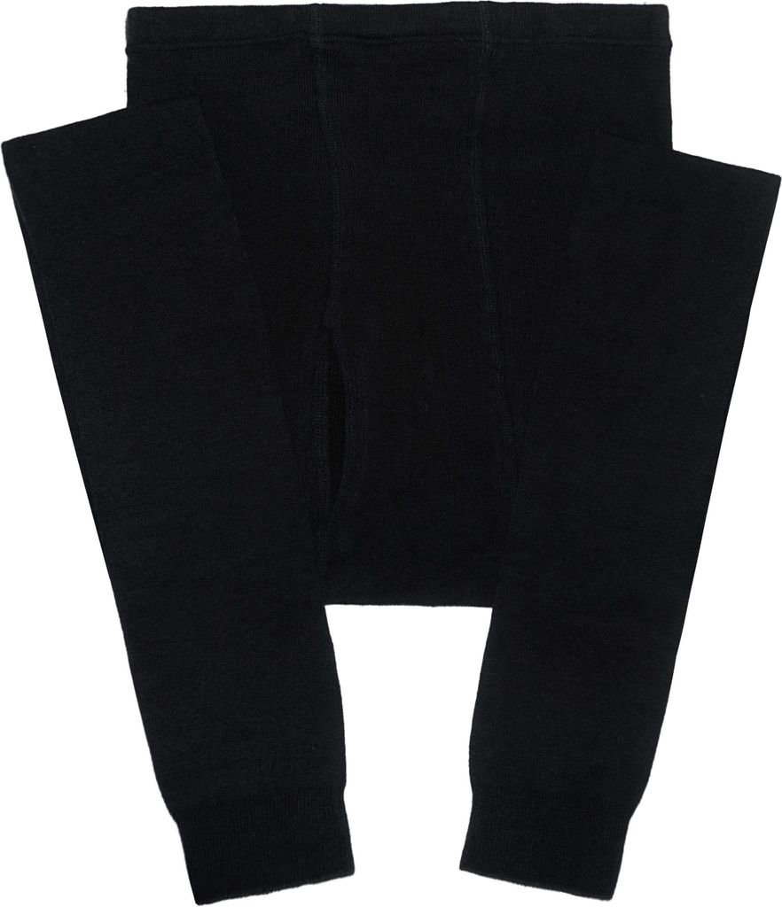 Strickstrumpfleggings Herren Leggings aus Baumwolle Einfarbig: Klassisch Schwarz Größe 58-60