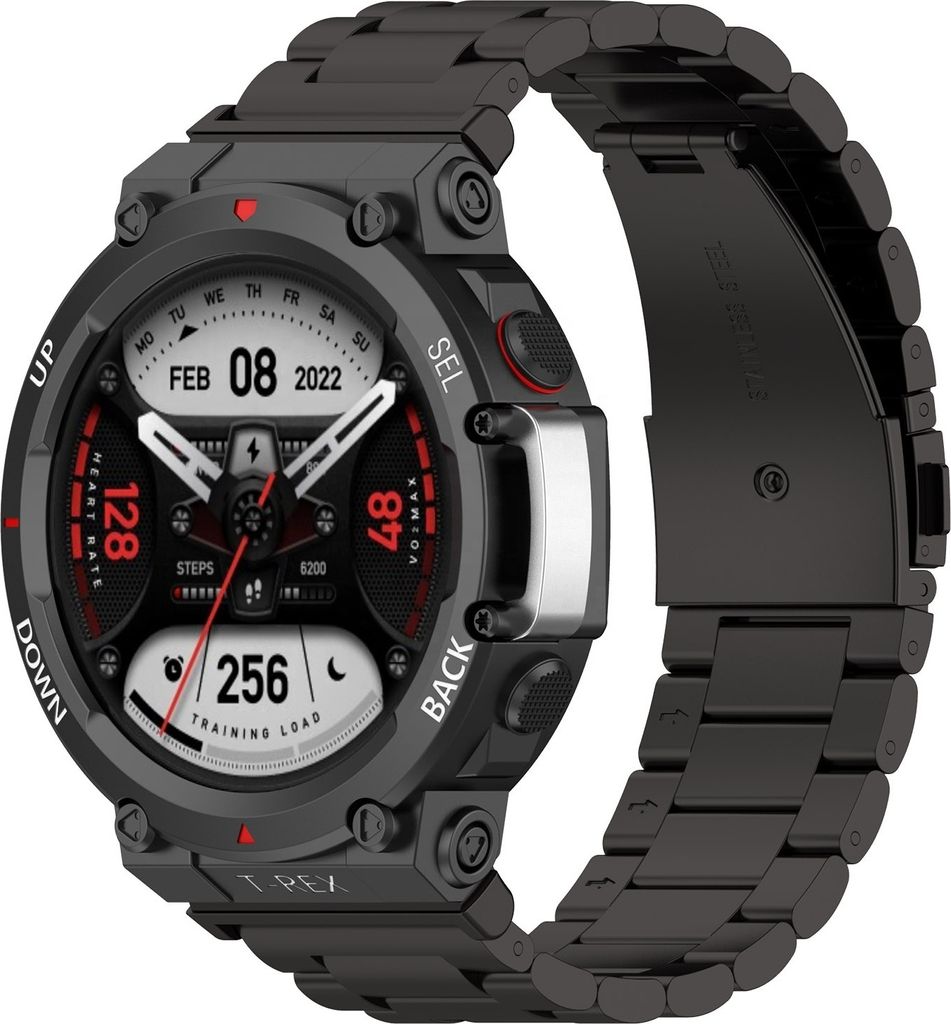 Strap-it Stahlarmband - Kompatibel mit Amazfit T-Rex 2 Produktbild 