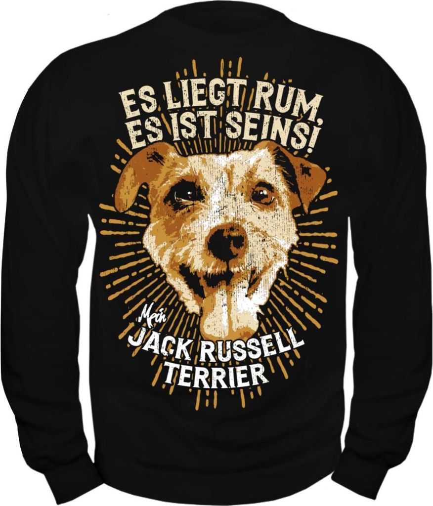 Herren Sweatshirt Jack Russell Terrier - es liegt rum, es ist seins