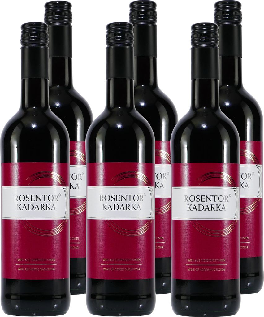 Rosentor Kadarka Rotwein -lieblich- (6 x 0,75L)