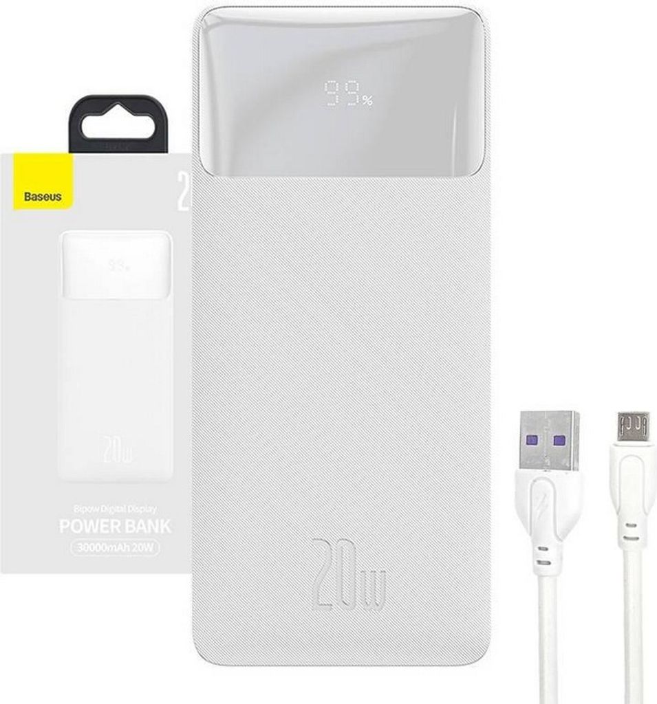 Baseus Bipow powerbanka s digitálním displejem 30000mAh 20W Zdjęcie produktu 