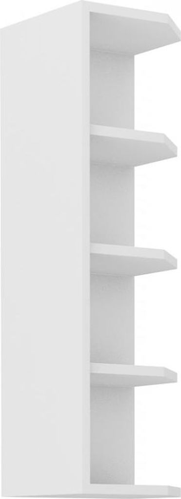 Hoher Eckschrank LUNARA – Breite 30 cm, weiß Produktbild 