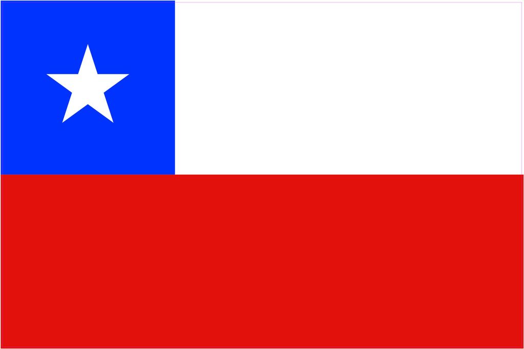 Kiwistar WANDTATTOO Sticker Fahne Flagge Aufkleber Chile 120 x 80cm - Dekoration für Kinderzimmer Schlafzimmer Wohnzimmer Küche Badezimmer