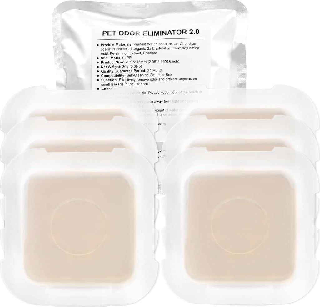 6 Stück Geruchsentferner für Pura Max/Pura Max 2 Selbstreinigende Katzentoilette, N50 Geruchsvernichter, Katzen Urin Geruch Entferner autopulente...