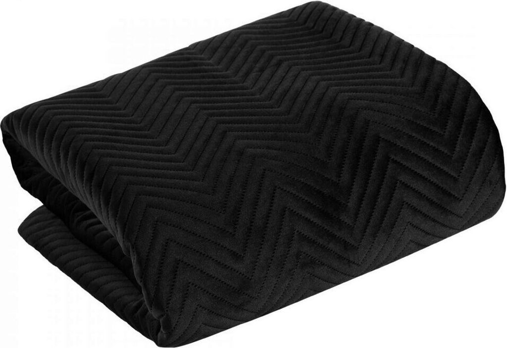 Bettdecke Sofia 220x240 cm Schwarz
