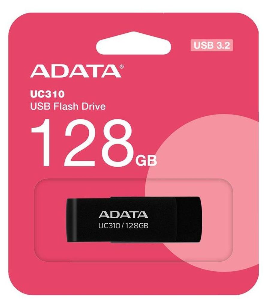 Pamięć USB ADATA UC310 o pojemności 128 GB w kolorze Zdjęcie produktu 
