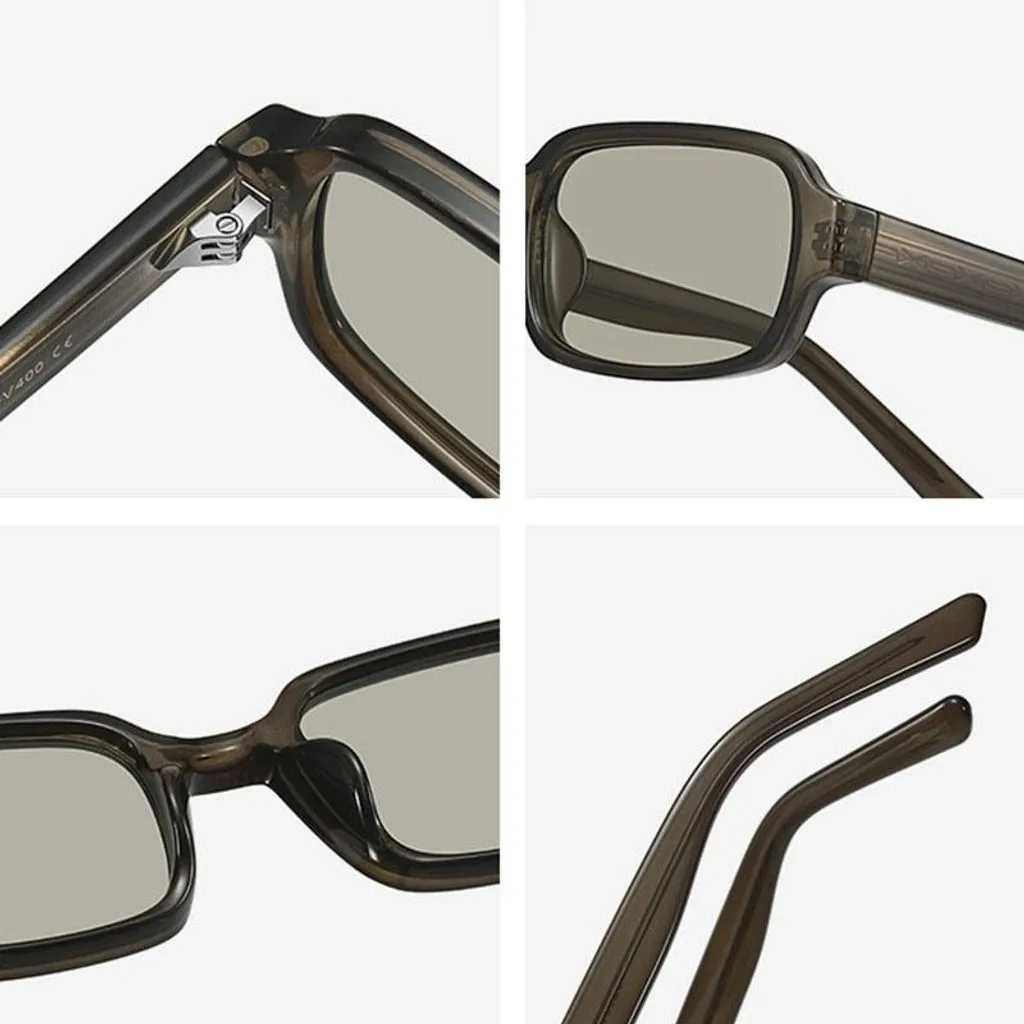 VeyRey Lunettes de soleil Nonmock Monture Noire Verres Bleus Homme Femme