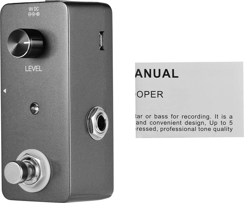 Pedale Effetto Looper USB - Mini Station Loop Chitarra e Basso - 4