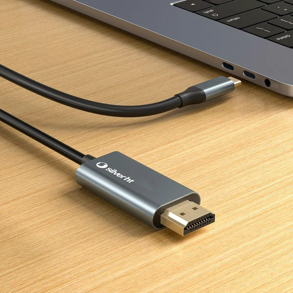 Câble HDMI vers USB-C Silver HT Logan Noir 4K 60Hz Haute Résolution - 3
