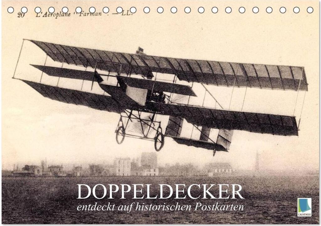 Doppeldecker entdeckt auf historischen Postkarten (Tischkalender 2026 DIN A5 quer), CALVENDO Monatskalender