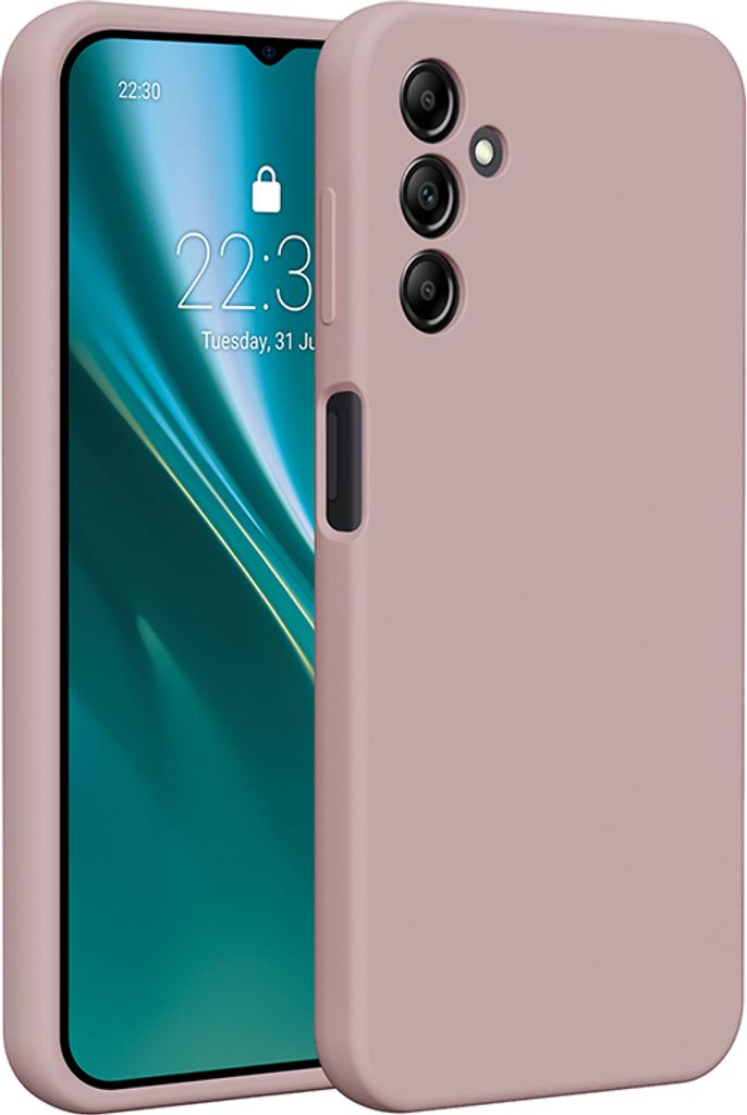Etteri Silikonhülle für Samsung Galaxy A15 4G / A15 5G Handyhüllen Hellrosa